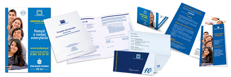 Bankowy Fundusz Emerytalny OFE opracowanie materiałów reklamowych